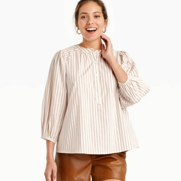 NWOT a new day striped cotton tunic top xs - Picture 1 of 6